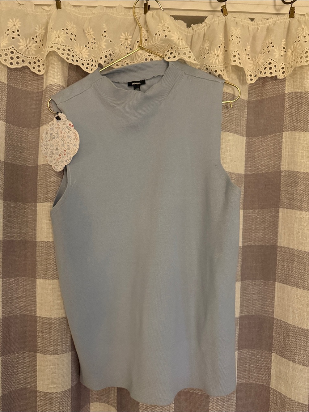 COS Pale Blue Sleeveless Knit Tank